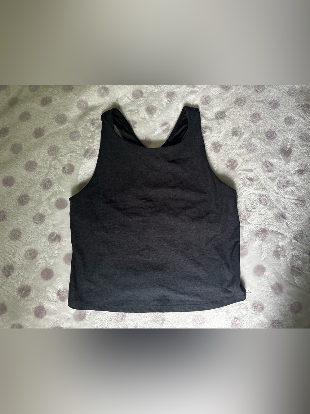 Jockey Dark Gray Cropped Tank Top